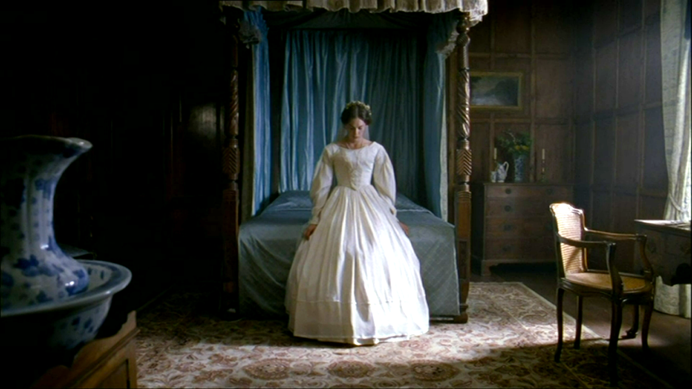 Jane Eyre in her bridal gown